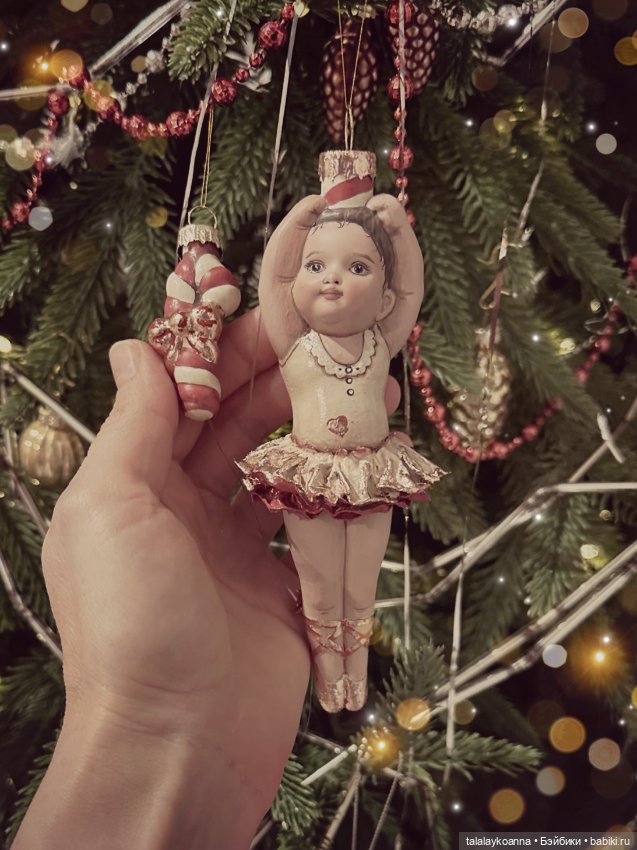 Ёлочная игрушка Балерина Рождество (фото 2)