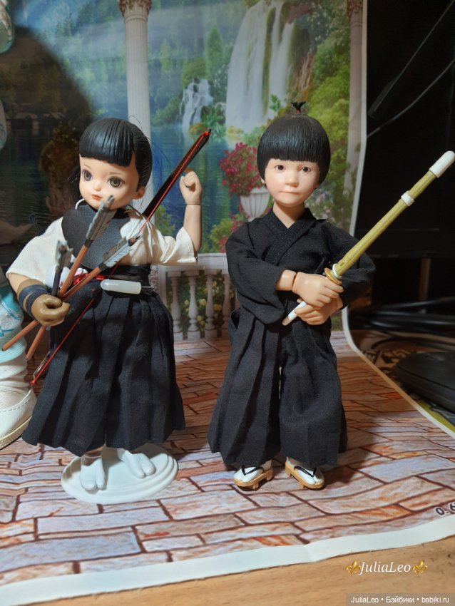 Шарнирная девочка стрелок из лука, Lacor baby Kyudo Girl, с аксессуарами (фото 3)