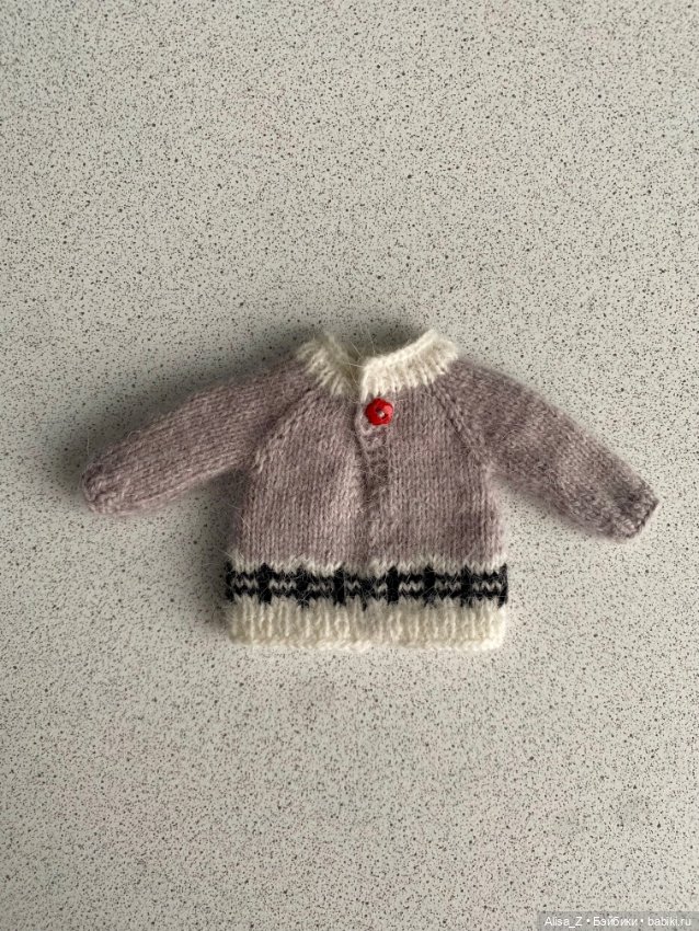 Пушистый свитерок с овечками для Монст (фото 7)