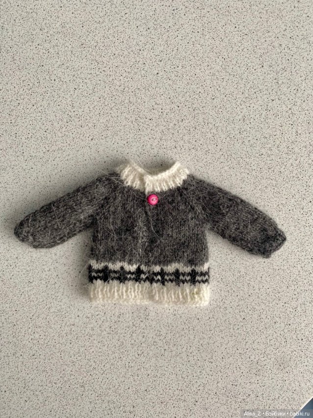 Пушистый свитерок с овечками для Монст (фото 7)