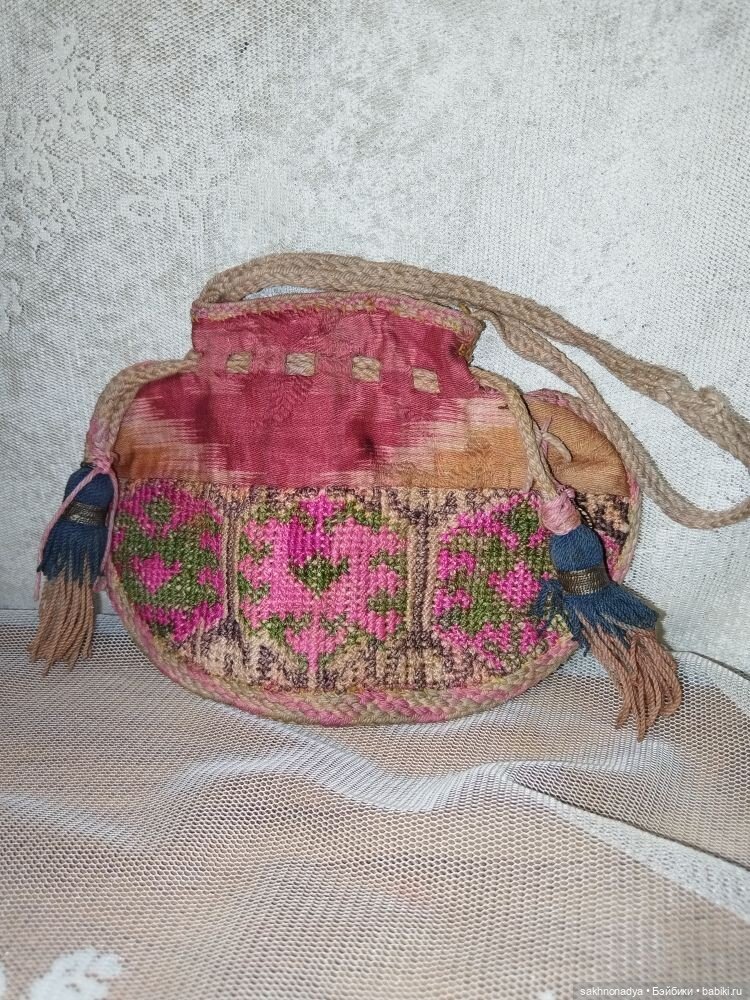 Сумочка, кошелек ,Кисет старинный, антикварный (фото 3)