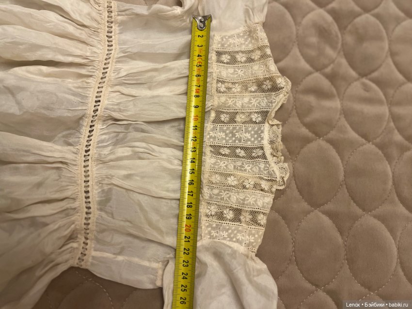 Антикварное платье для куклы (фото 4)