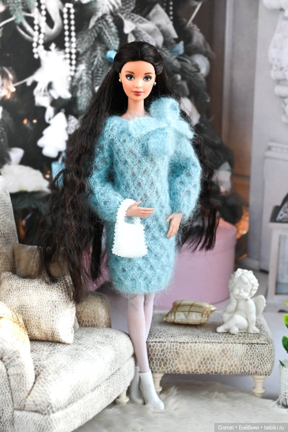 Платье из итальянского мохера с люрексом (фото 6)