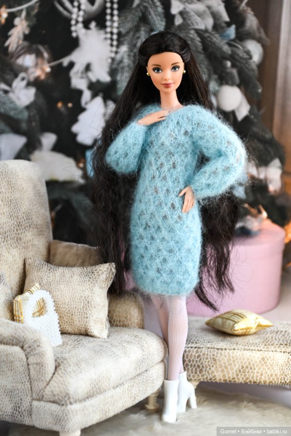 Платье из итальянского мохера с люрексом (фото 8)