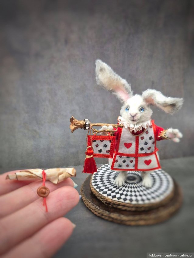 Вязаный миниатюрный кролик Густав фон Опаздун ❤️ (фото 2)