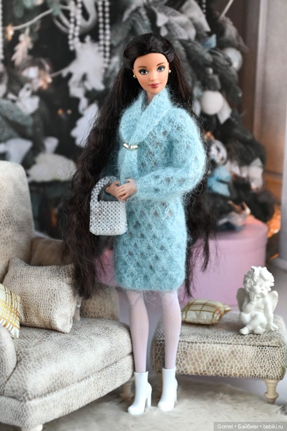 Платье из итальянского мохера с люрексом (фото 4)