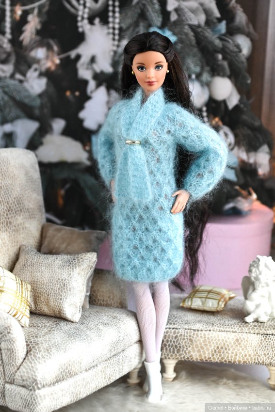 Платье из итальянского мохера с люрексом (фото 2)