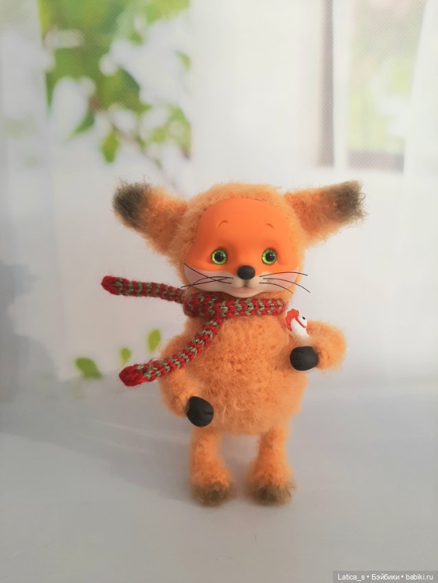 Лисенок,ёжик и мопс — Авторские игрушки (фото 4)