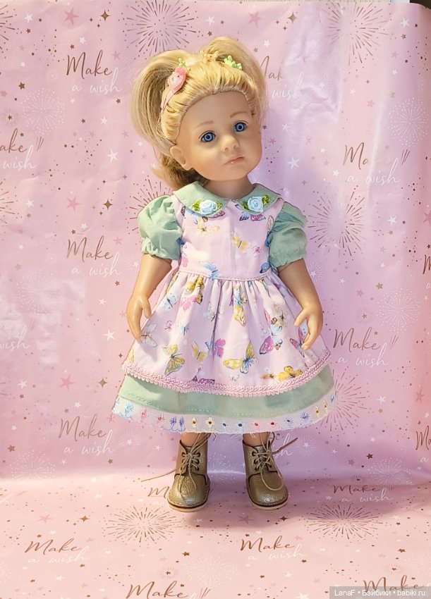 Одежда платье повязка комплект готц Литтл Кидс 36 см (фото 2)