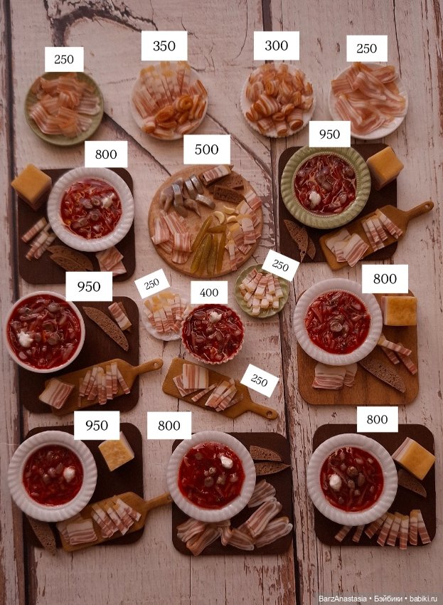 Борщ и сало — Миниатюра для кукол (фото 7)