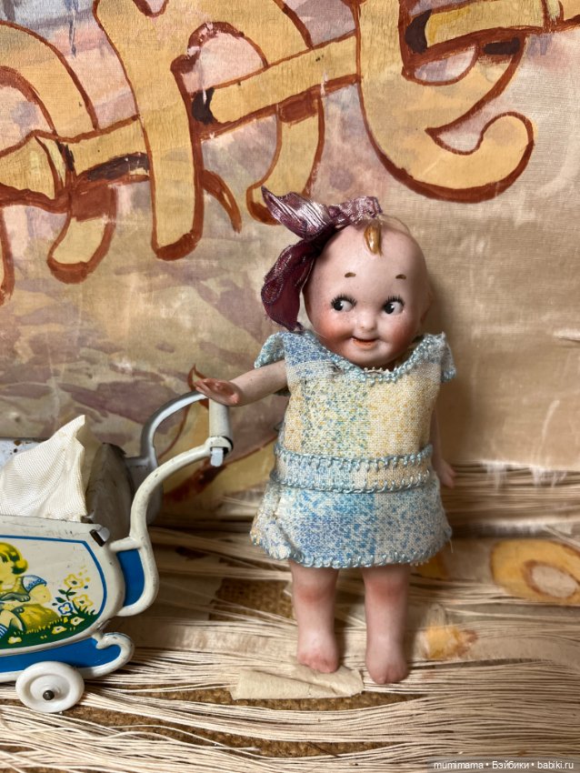 Очаровательная Googly 510 в оригинальной коробочке с колясочкой рост 12 см (фото 4)