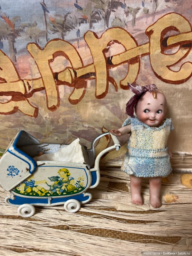 Очаровательная Googly 510 в оригинальной коробочке с колясочкой рост 12 см (фото 5)