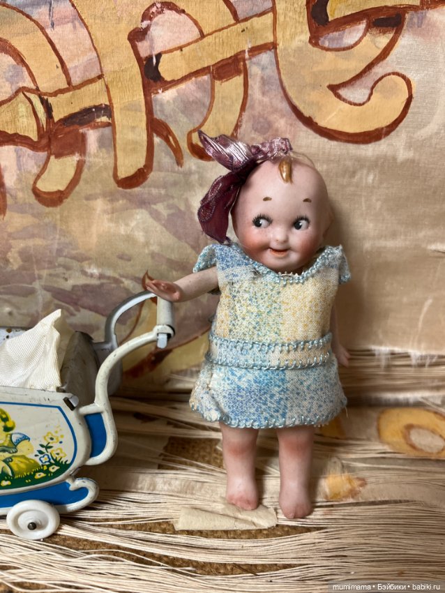 Очаровательная Googly 510 в оригинальной коробочке с колясочкой рост 12 см (фото 3)