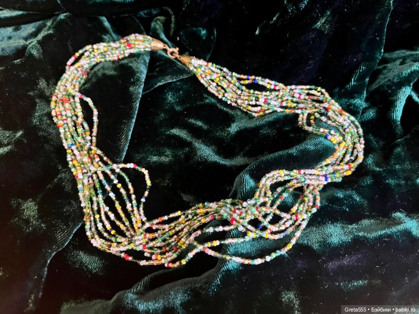 Старинные чешские бусы , для создания образа несравненной Солохи… (фото 8)