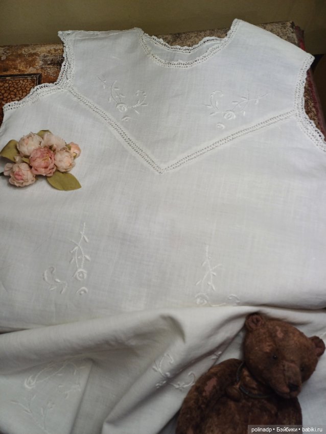 Сорочка антикварная — Другое для антикварных кукол (фото 2)