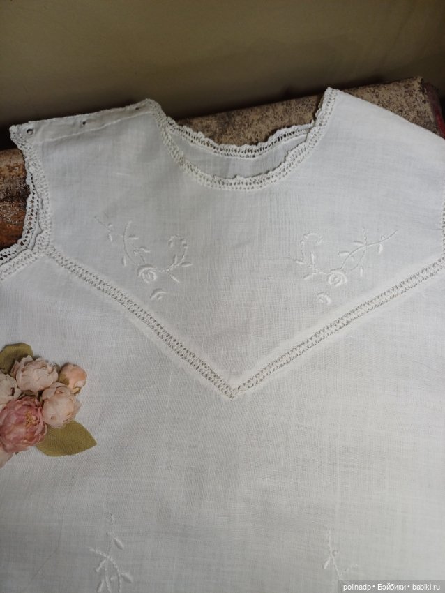 Сорочка антикварная — Другое для антикварных кукол (фото 3)
