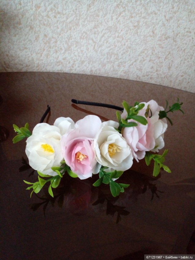 Веночек-ободок для кукол — Украшения и очки для кукол (фото 3)