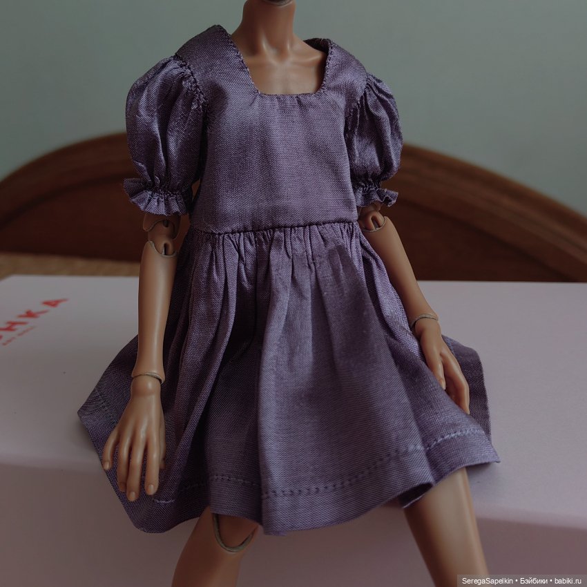 Шелковое платье — Одежда для кукол (фото 2)