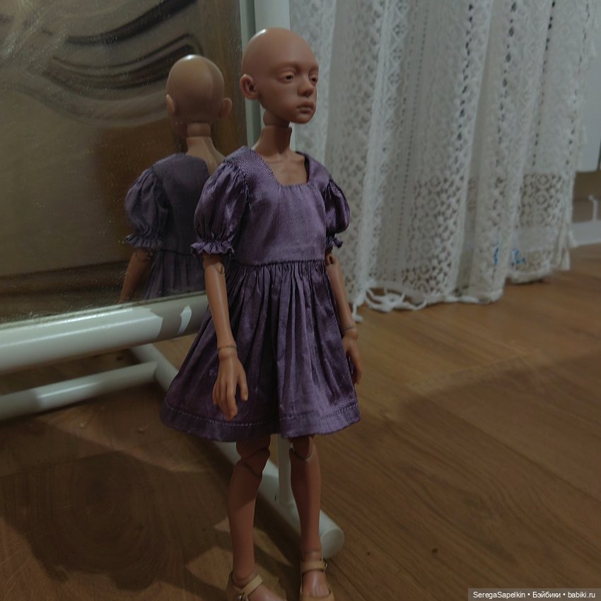 Шелковое платье — Одежда для кукол (фото 3)