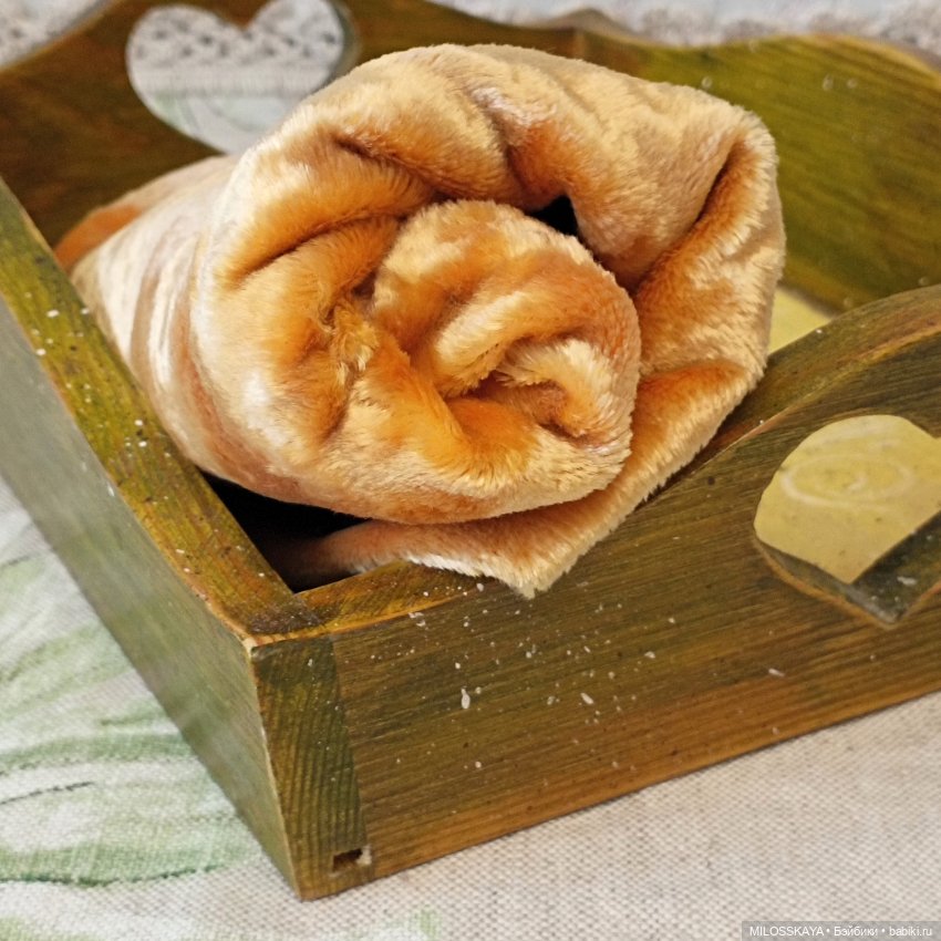 Плюш винтажный "Медовый" — Ткани (фото 5)