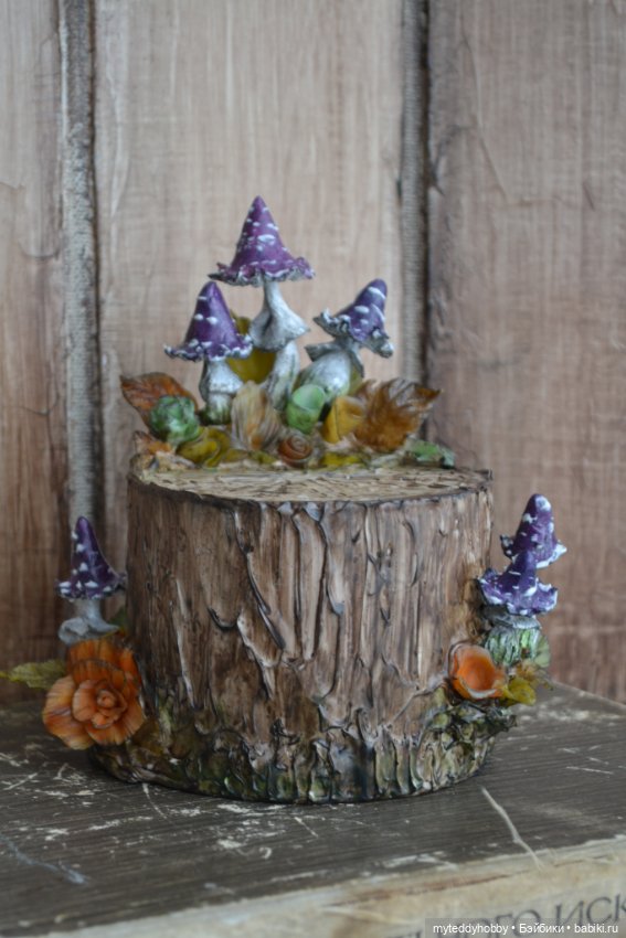 Пуфик, пенёк, оттоманка, стул мухомор (фото 6)