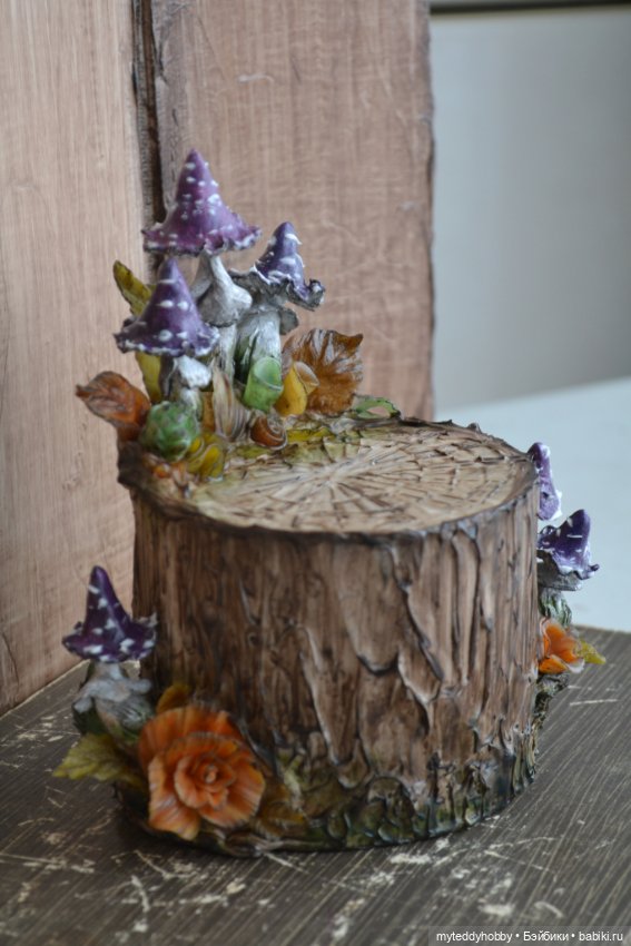 Пуфик, пенёк, оттоманка, стул мухомор (фото 8)