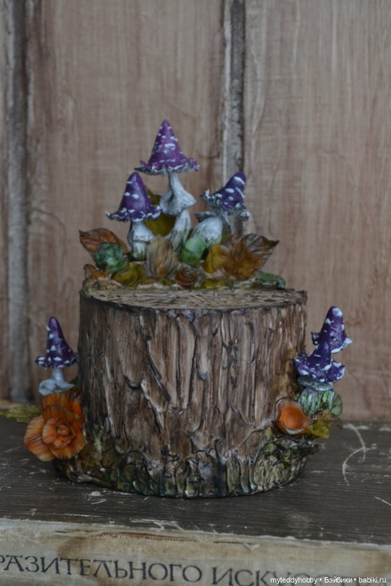 Пуфик, пенёк, оттоманка, стул мухомор (фото 3)