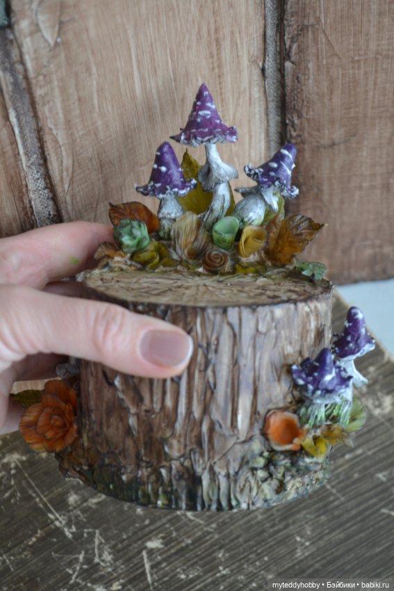 Пуфик, пенёк, оттоманка, стул мухомор (фото 7)