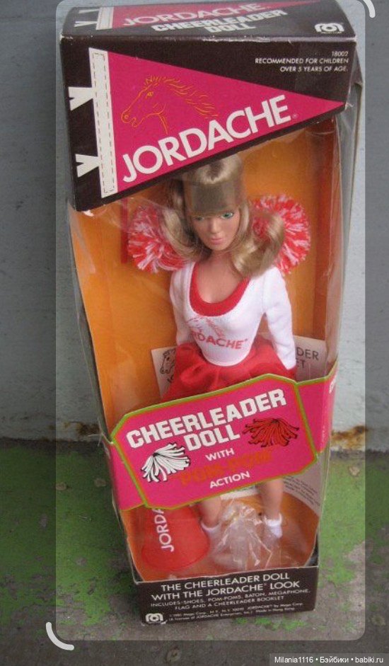Кукла винтаж Jordache Cheerleader doll, 1981