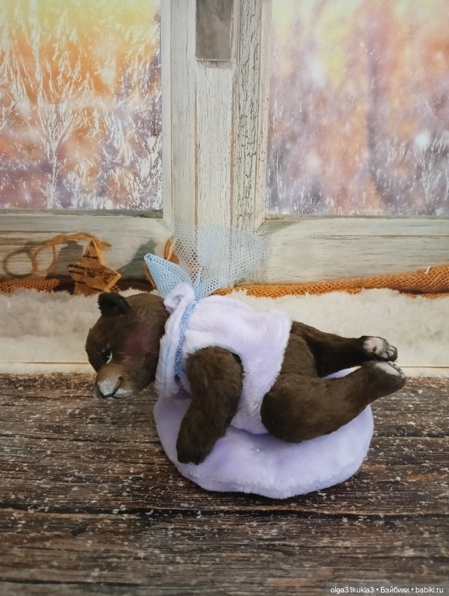 Мишка на подушке — Авторские игрушки (фото 3)