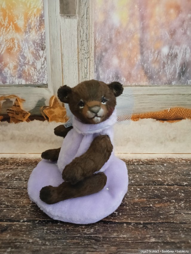 Мишка на подушке — Авторские игрушки (фото 5)