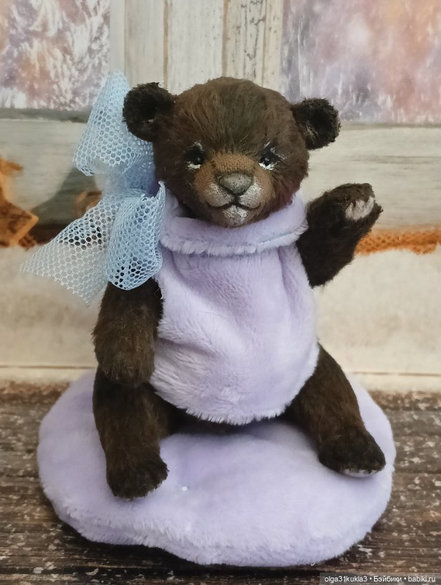 Мишка на подушке — Авторские игрушки (фото 2)