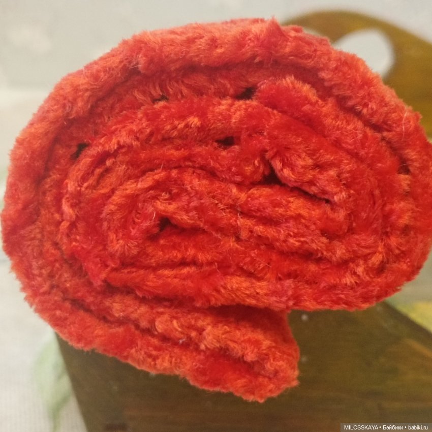 Плюш винтажный "Фламенко" (фото 4)