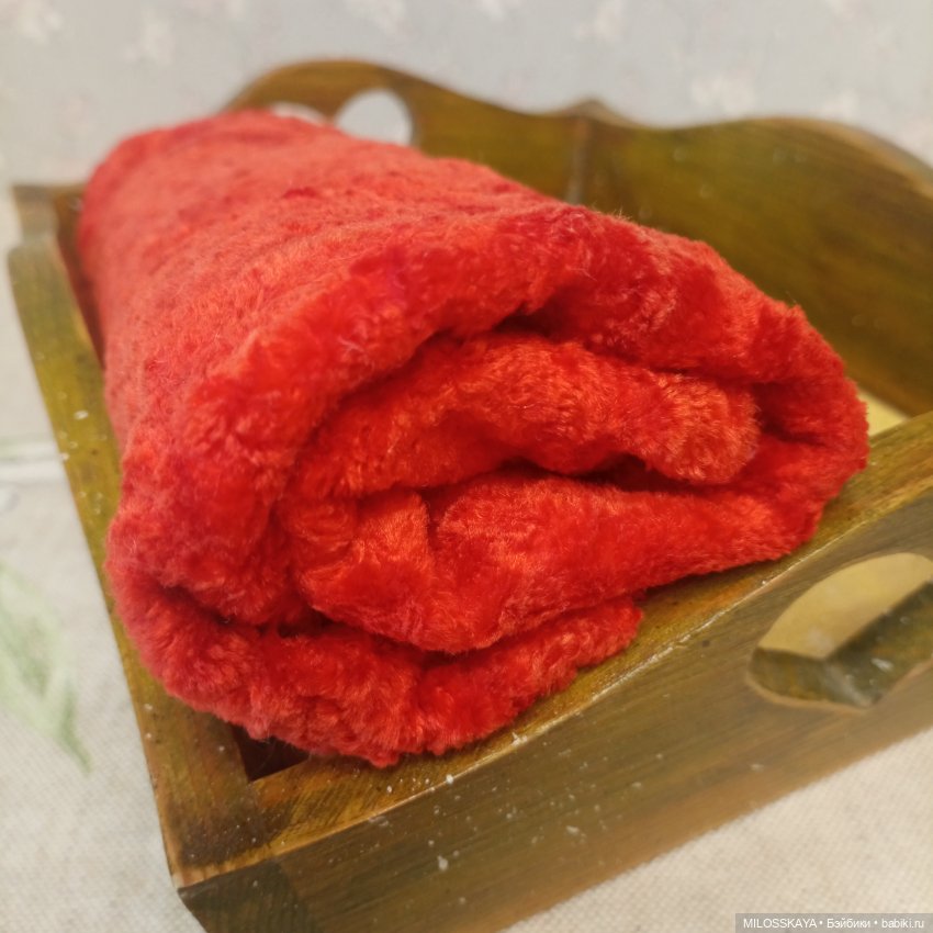 Плюш винтажный "Фламенко"