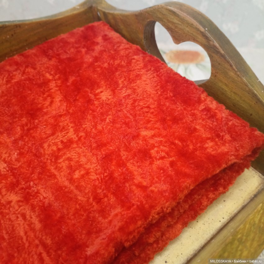 Плюш винтажный "Фламенко" (фото 3)