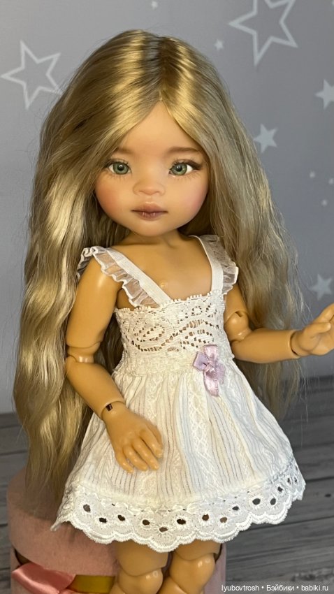 Парик натуральный блондин 8/9 для Паола Рейна и аналогичных кукол (фото 7)