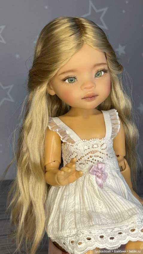 Парик натуральный блондин 8/9 для Паола Рейна и аналогичных кукол (фото 8)