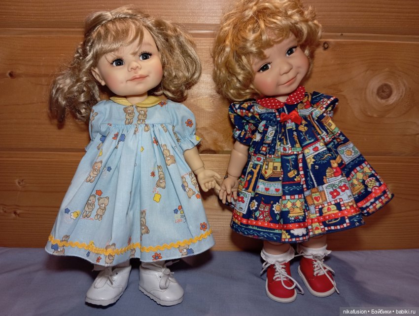 Платье и панталончики на куклу Meadow dolls, Got Little Kids, Вихтель, Бебифейс