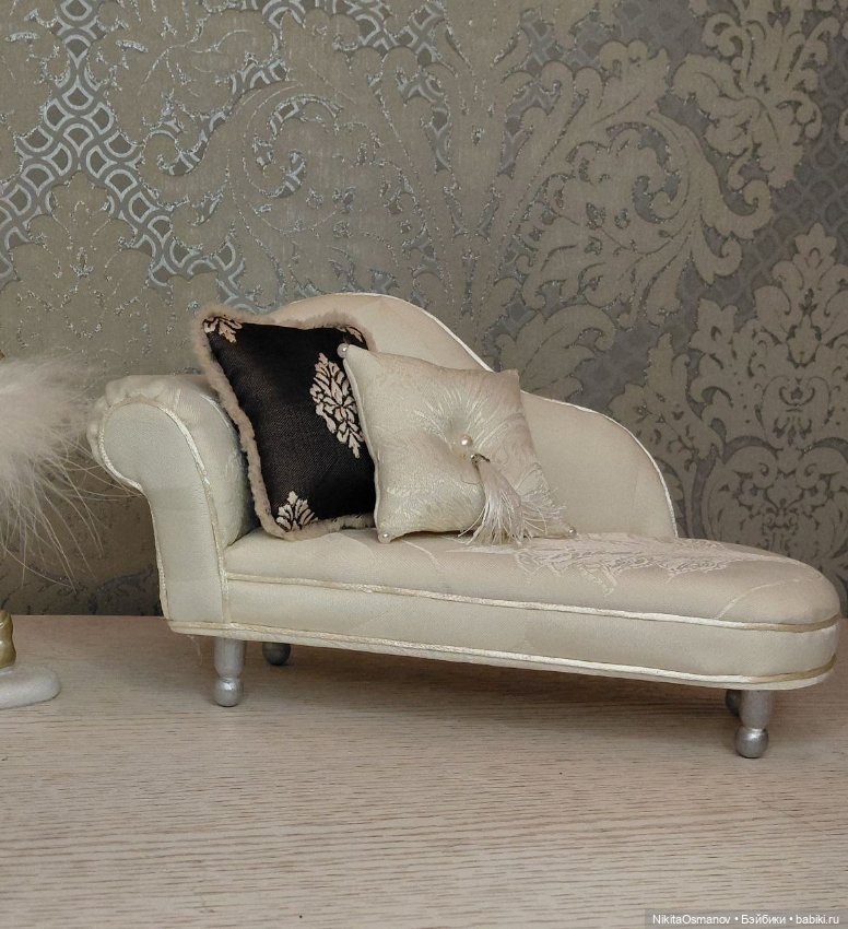 Мебель софа для кукол Барби, Блайз до 30см 1:6