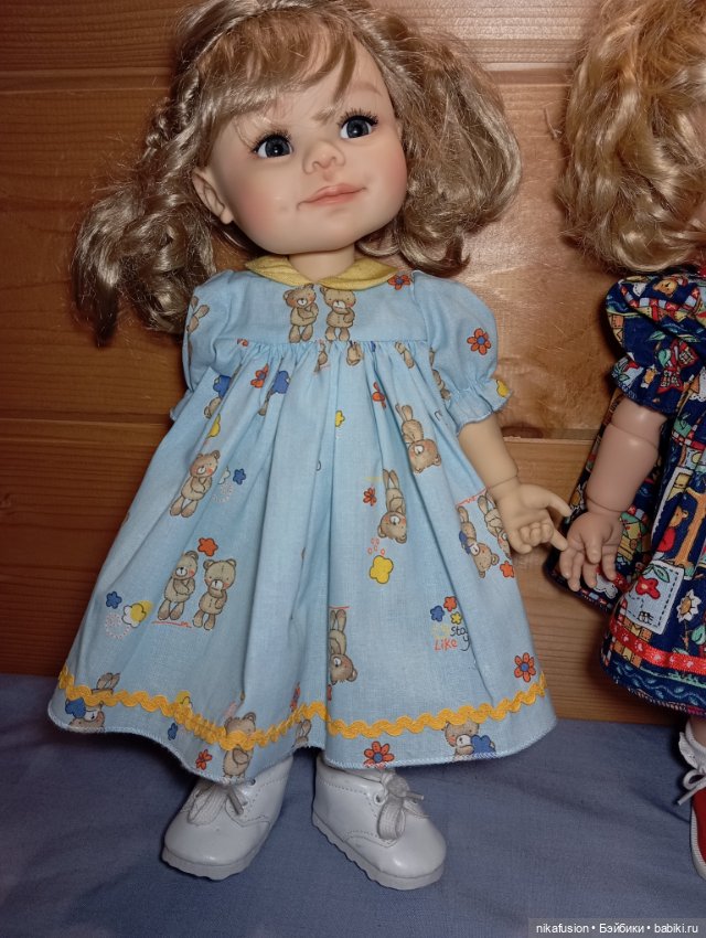 Платье и панталончики на куклу Meadow dolls, Got Little Kids, Вихтель, Бебифейс (фото 3)