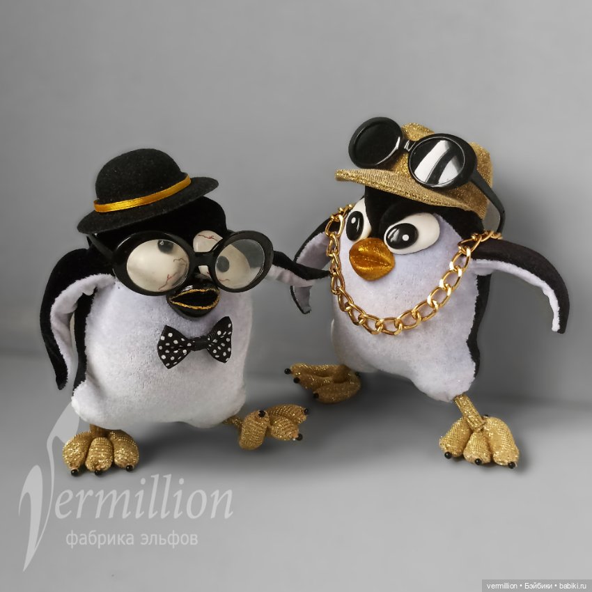 Пингвины, текстильные игрушки (фото 6)