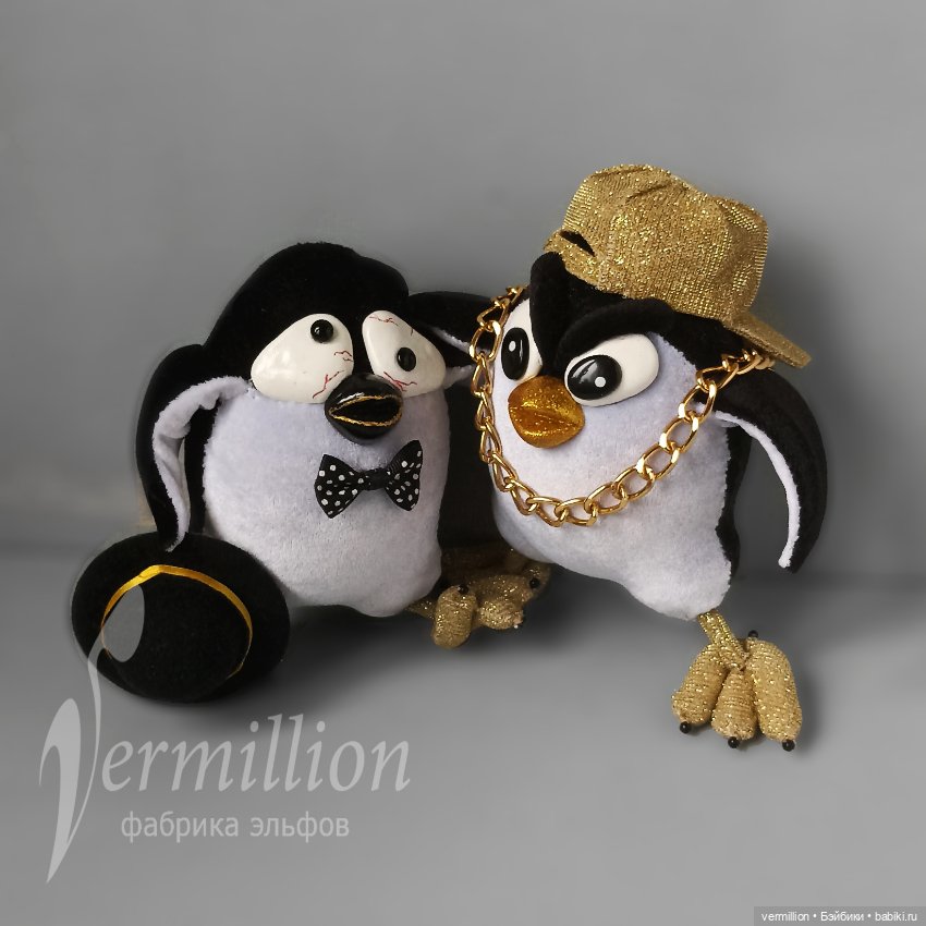 Пингвины, текстильные игрушки (фото 7)