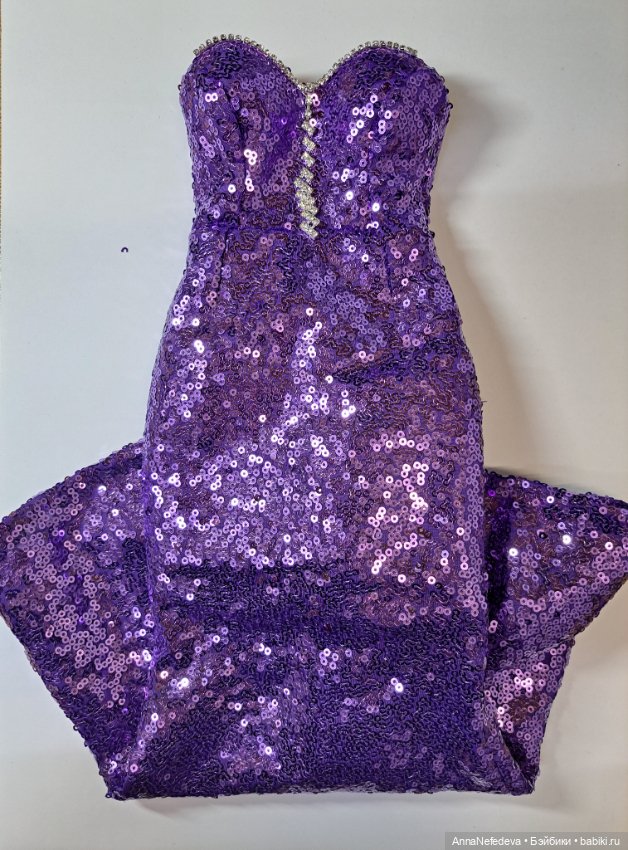 Вечернее платье с пайетками и шелковое болеро (фото 6)