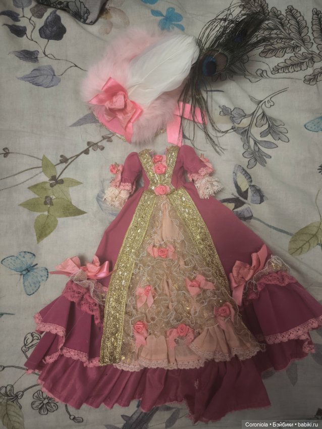 Платье и шляпа от куклы pullip Мария Антуанетта