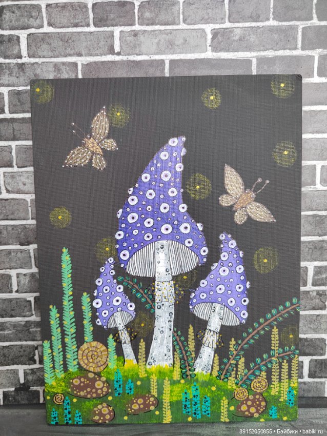 Домишки из дерева и грибочки в необычайном цвете (фото 6)