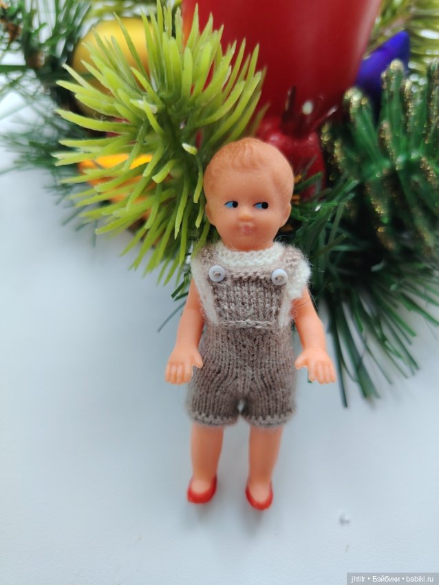 Резиновый пупсик ГДР в комплекте ручной работы (фото 2)