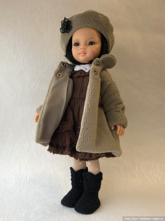 Комплект пальто и берет для куклы Паола Рейна (Paola Reina) (фото 4)