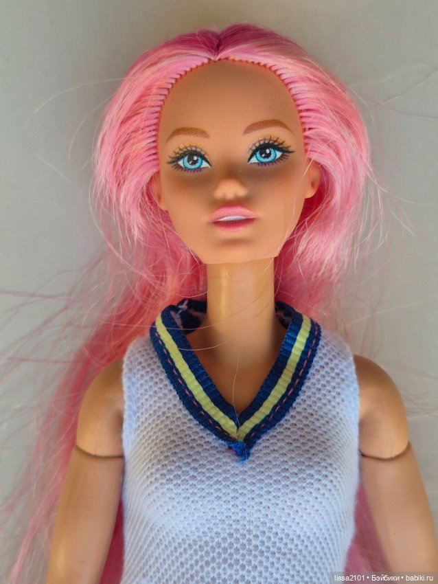 Русалочка Odile на mtm теле. Одиль розовые волосы (фото 6)