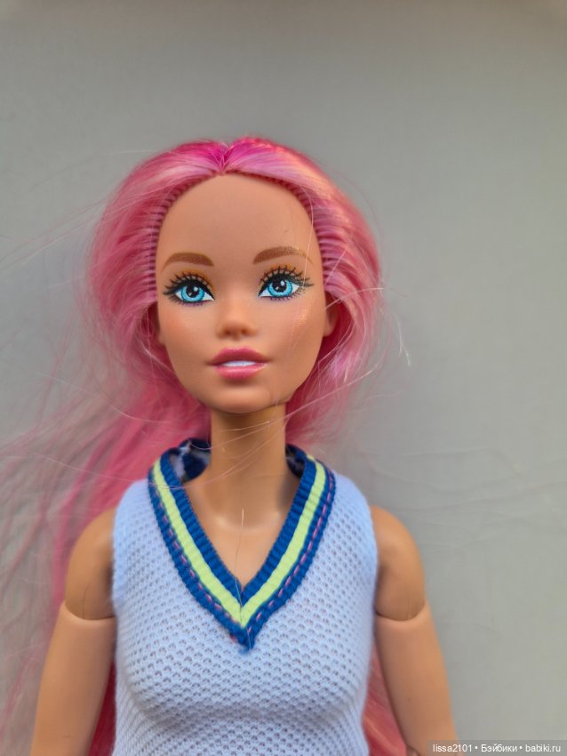 Русалочка Odile на mtm теле. Одиль розовые волосы (фото 3)