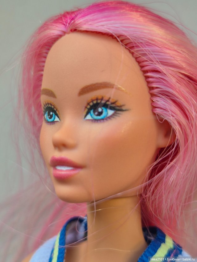 Русалочка Odile на mtm теле. Одиль розовые волосы (фото 4)